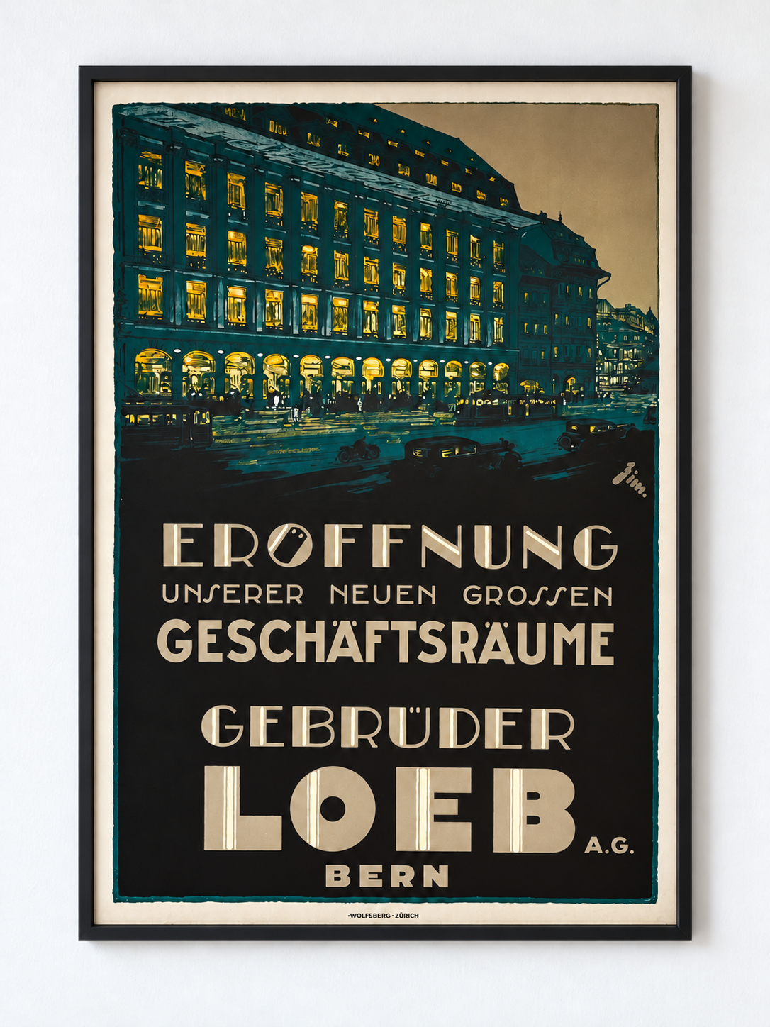 Original-LOEB-Plakat von 1929